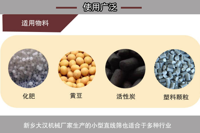 小型直線篩使用廣泛